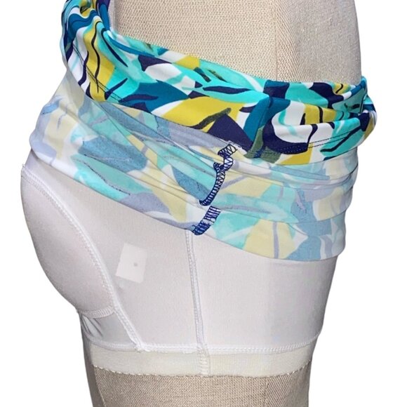 New Directions Size S Womens Tankini Swimwear Top With Multicolor Leaf Print & S - Picture 8 of 11